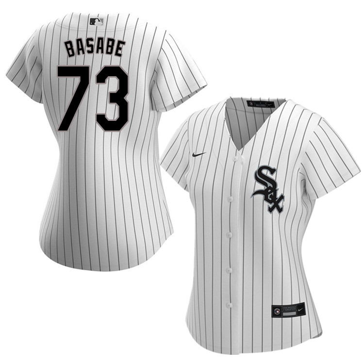 Nike Women #73 Luis Basabe Chicago White Sox Baseball Jerseys Sale-White